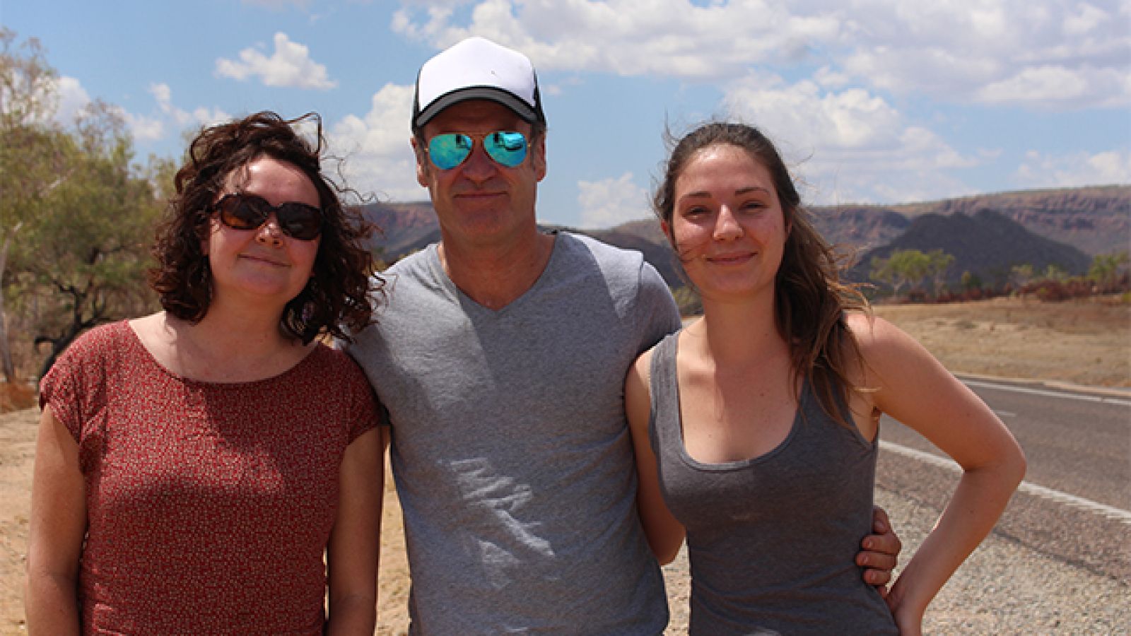In the Kimberley: Nadia Ronay, Dr Tony Redmond (consultant anthropologist) and Marian Faa.