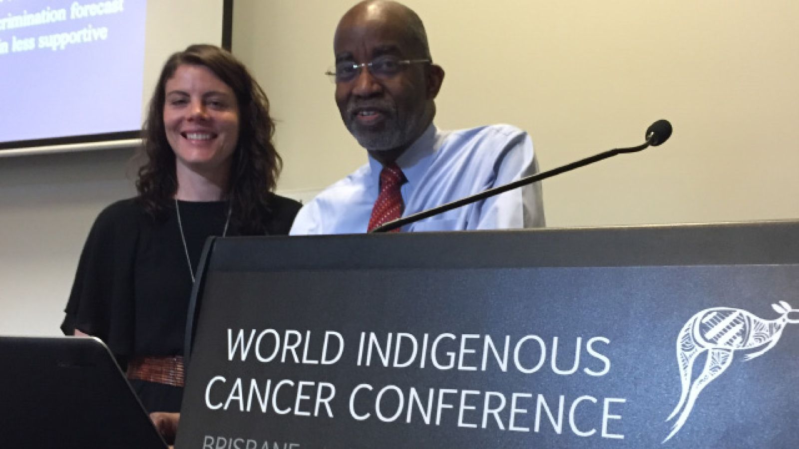 Dr Naomi Priest, winner of a NHMRC fellowship, and Prof David R Williams. Image: Supplied