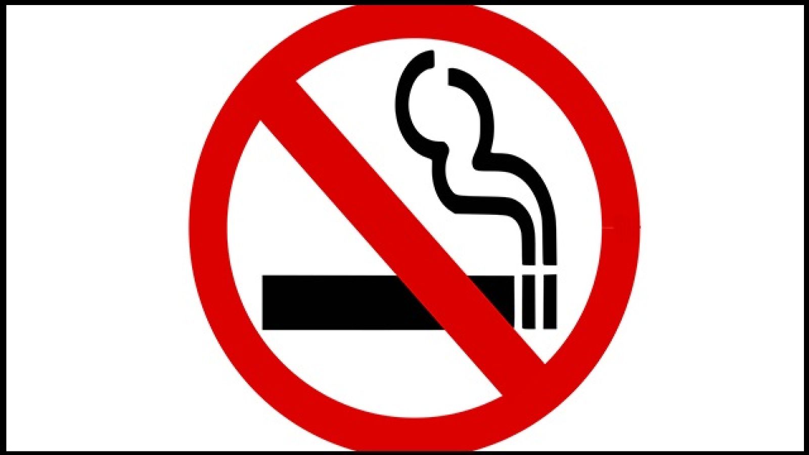 'No smoking' symbol.