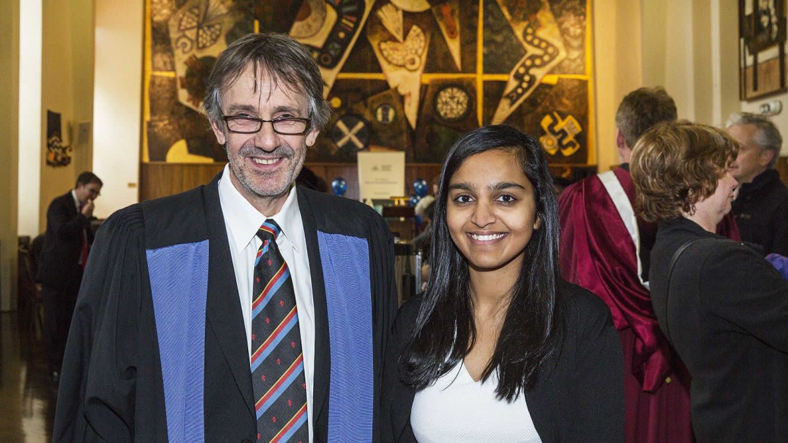 CASS Interim Dean, Professor Paul Pickering, with Zoya Patel, founder of Feminartsy arts and literature site, CASS alumnus and our luncheon guest speaker.