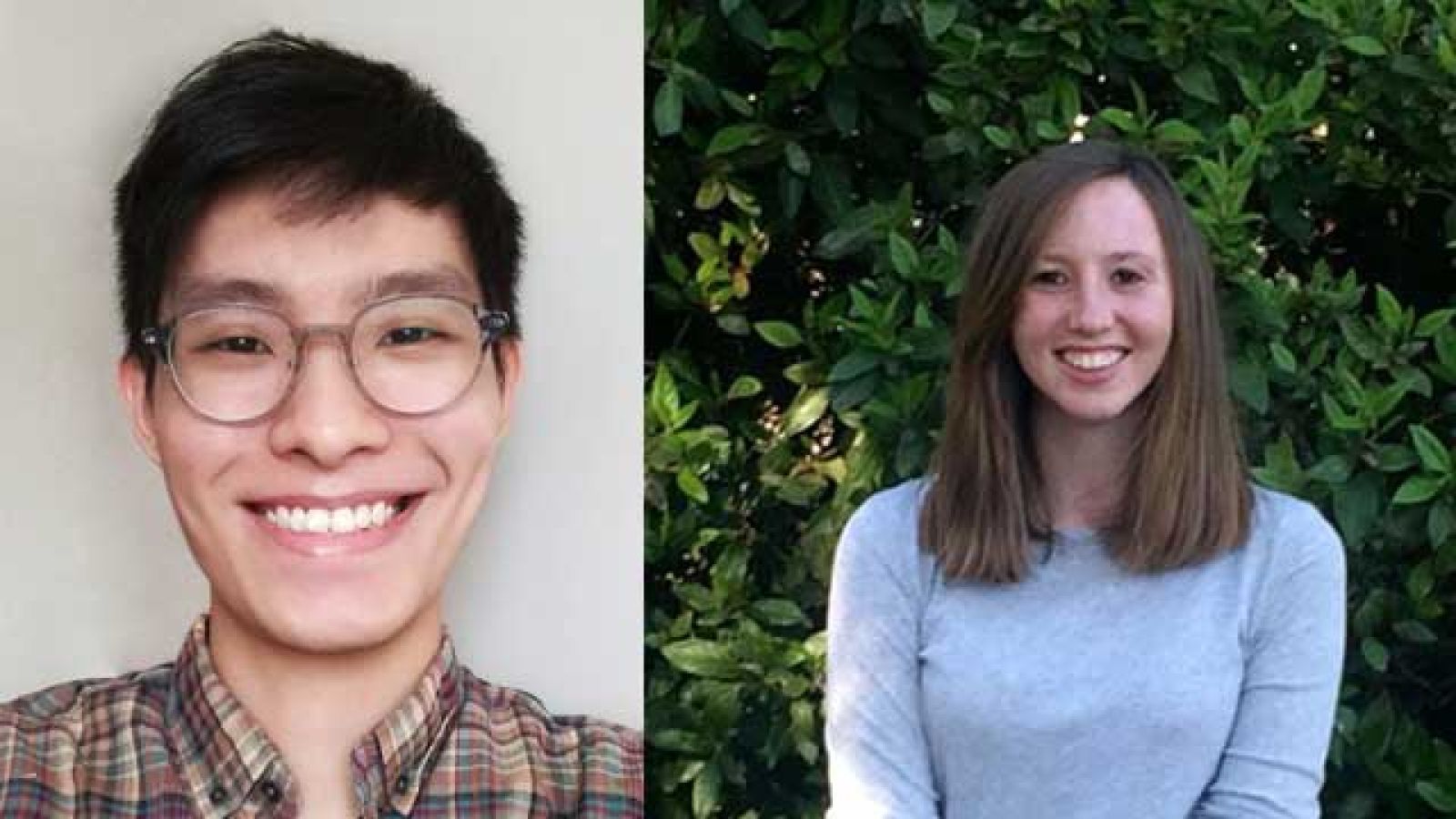 Arts PhB student Weng Kin San and Arts/ Law student Matilda Gillis have continued the College's top results in the UA awards. Photos: supplied