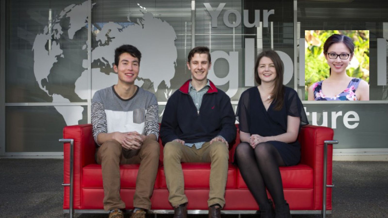 Meredith Li (insert) and her fellow ANU students will study for a semester in Asia from early 2017. Images: supplied
