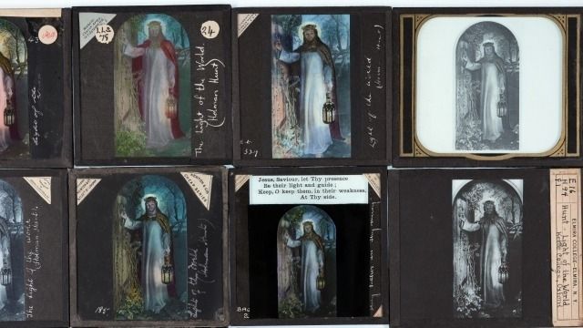 Image: The Light of the World, slides to be projected.