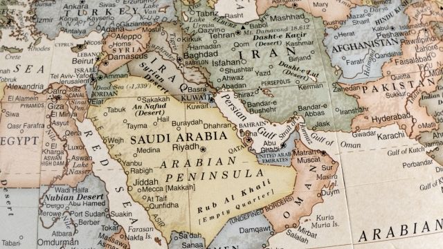 Map of Middle East